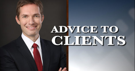 Graphic of Minnesota Bankruptcy Attorney Andrew Walker with the words Advice To Clients